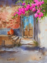 Sadia Arif, 11 x 15 Inch, Watercolor on Paper, Cityscape Painting, AC-SAD-074 Sadia Arif, 11 x 15 Inch, Watercolor on Paper, Cityscape Painting, AC-SAD-074